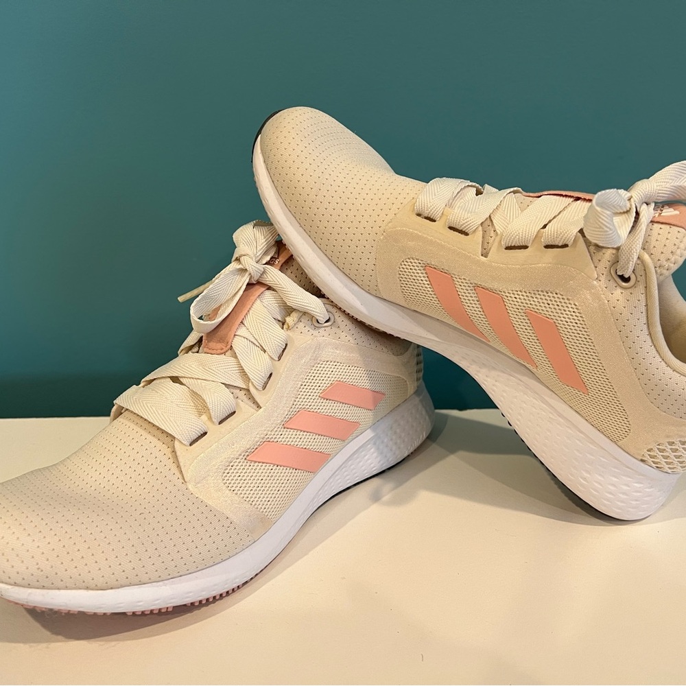 Adidas Edge Lux4 Women's Cream and Pink Sneakers